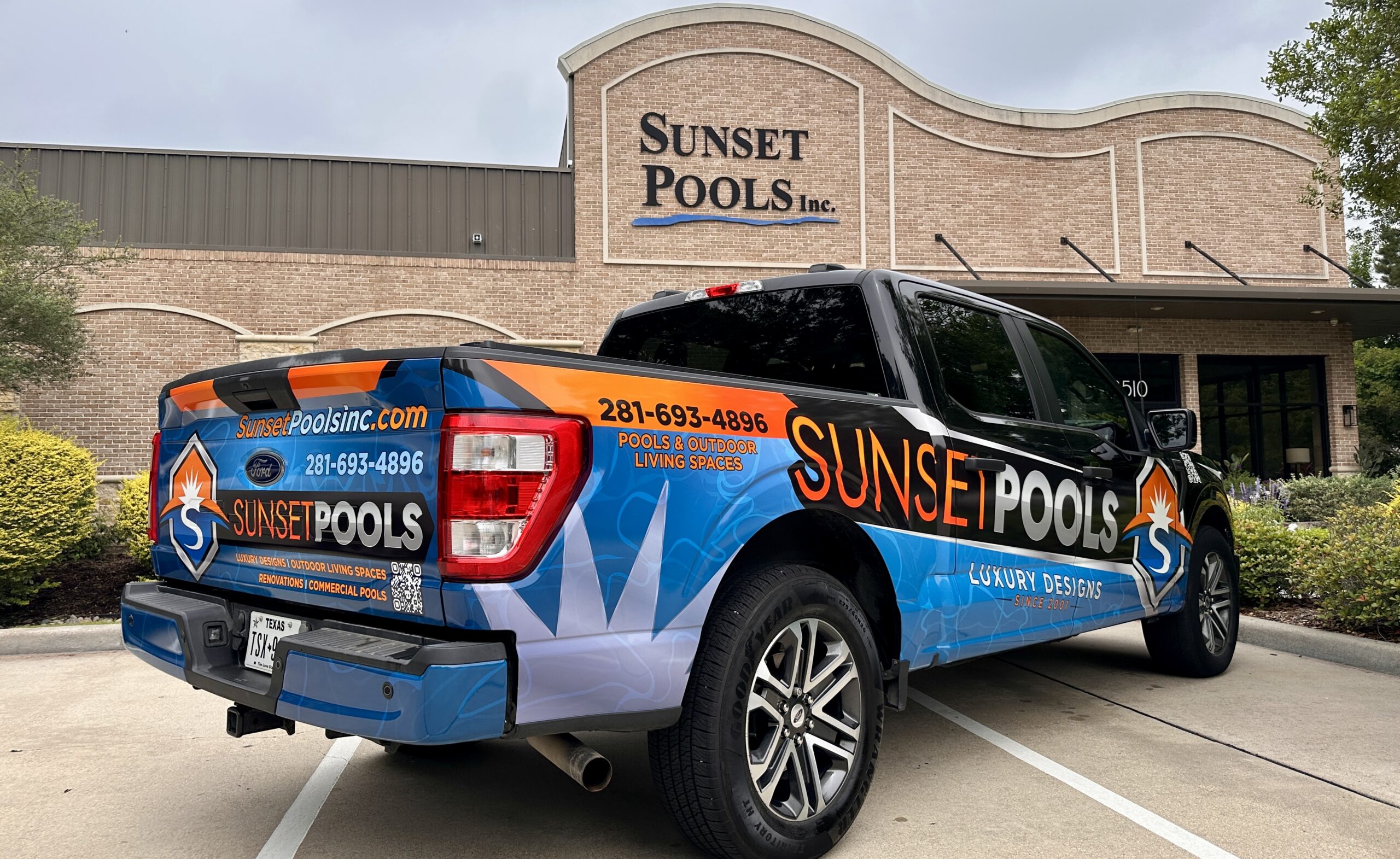 Sunset Pools service truck awarded 2nd Place in the 2026 AQUA Magazine Truck & Van Contest