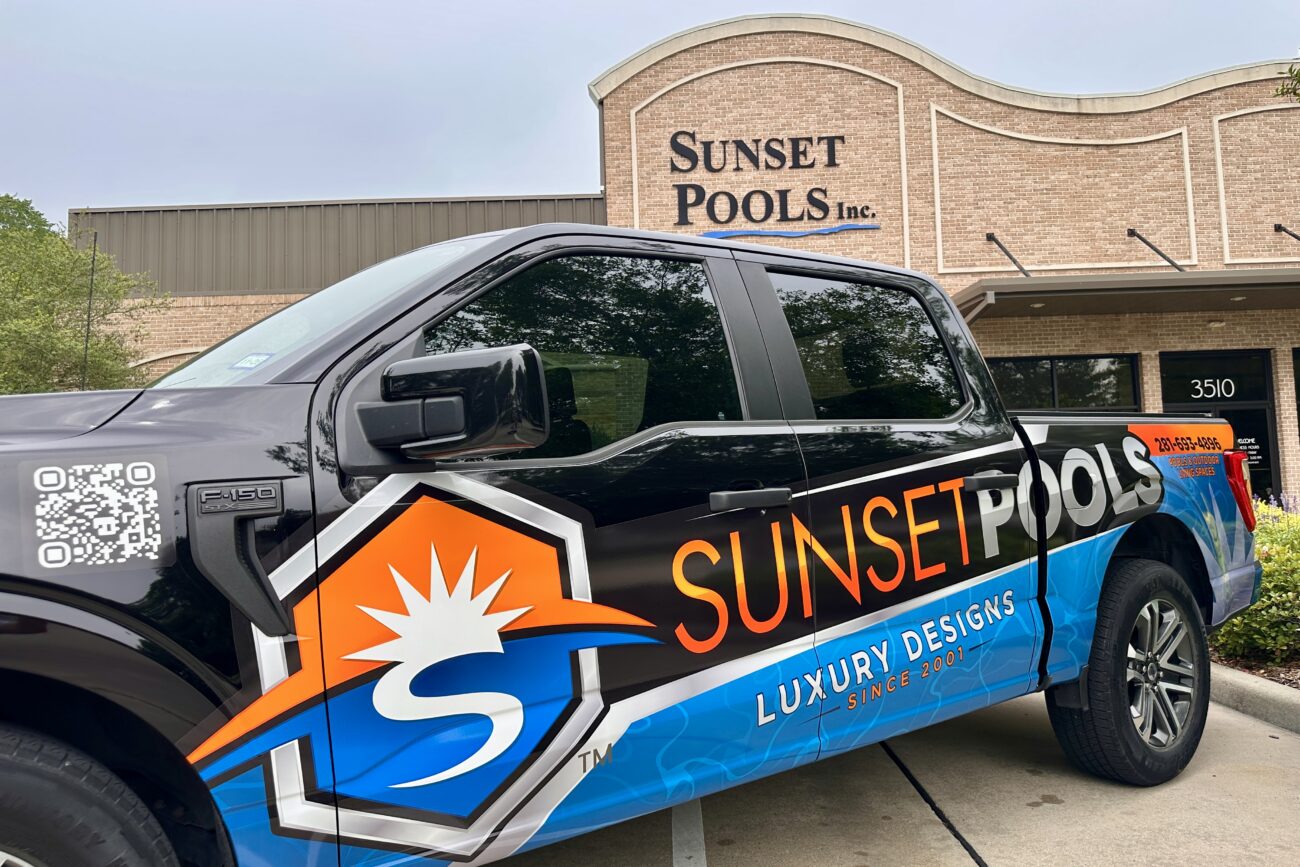 Sunset Pools award-winning service truck recognized in the 2026 AQUA Magazine Truck & Van Contest
